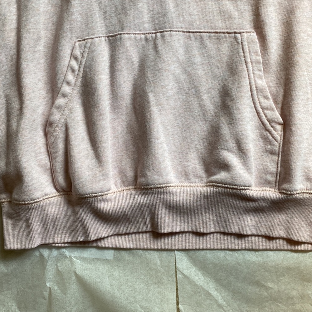 Baby pink cropped fit hoodie